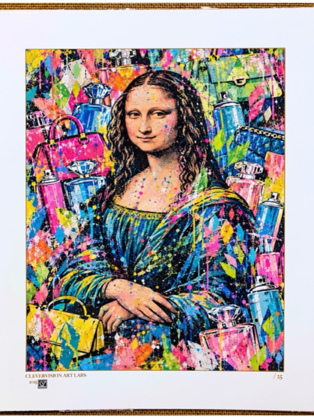 MONA LISA MODERN DESIGN STREET ART POP ART PRINT CONTEMPORARY 8X10 ART PRINT